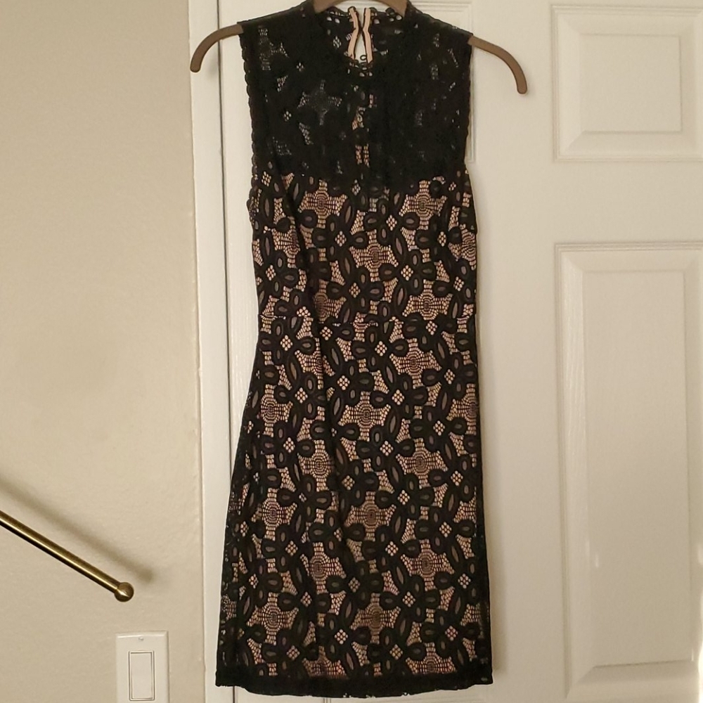 Black lace dress